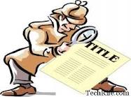 how to write article title in paper