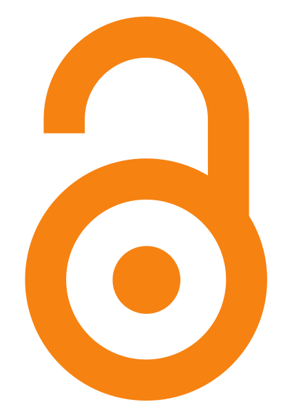 orange open access open-lock icon
